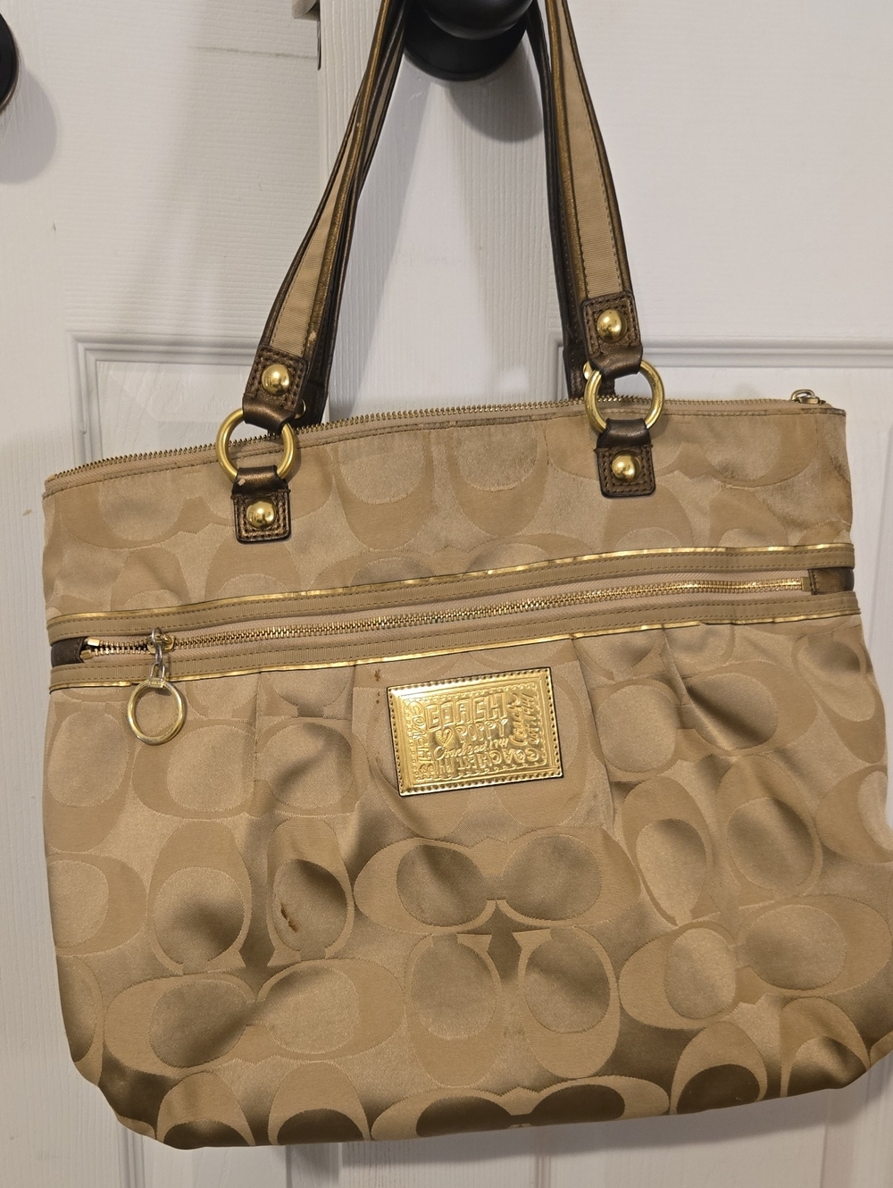 Coach Poppy GOLD Tote